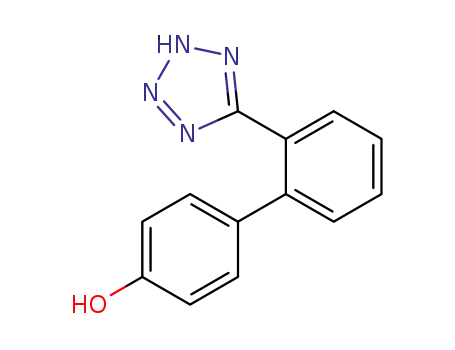 Molecular Structure of 150368-30-2 ([1,1'-Biphenyl]-4-ol,2'-(2H-tetrazol-5-yl)-)