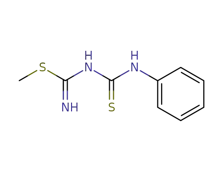 Molecular Structure of 16691-28-4 (Carbamimidothioic acid,[(phenylamino)thioxomethyl]-, methyl ester (9CI))