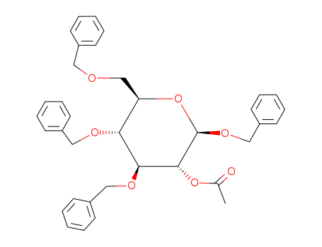 b-D-Galactopyranoside,phenylmethyl 3,4,6-tris-O-(phenylmethyl)-, acetate (9CI)
