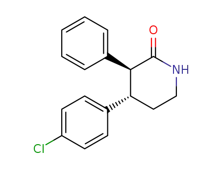 2-Piperidinone, 4-(4-chlorophenyl)-3-phenyl-, cis-