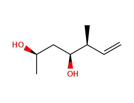 Molecular Structure of 155581-30-9 ((2R,4S,5S)-5-Methyl-hept-6-ene-2,4-diol)