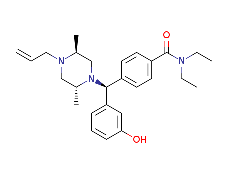 150428-54-9,BW 373U86,Benzamide,4-[[2,5-dimethyl-4-(2-propenyl)-1-piperazinyl](3-hydroxyphenyl)methyl]-N,N-diethyl-,[1(S*),2a,5b]- (9CI); Benzamide,4-[[2,5-dimethyl-4-(2-propenyl)-1-piperazinyl](3-hydroxyphenyl)methyl]-N,N-diethyl-,[1(S*),2a,5b]-(?à)-