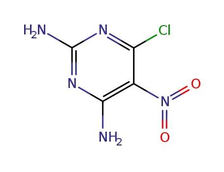 Molecular Structure of 6036-64-2 (6-CHLORO-5-NITROPYRIMIDINE-2,4-DIAMINE)