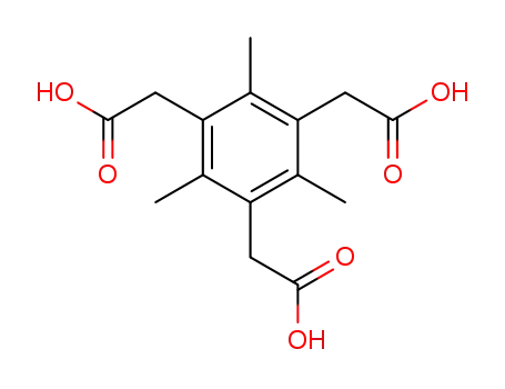 Molecular Structure of 40207-09-8 ((3,5-Bis-carboxymethyl-2,4,6-trimethyl-phenyl)-acetic acid)