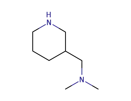 Molecular Structure of 90203-05-7 (N,N-DIMETHYL-3-PIPERIDINEMETHANAMINE)