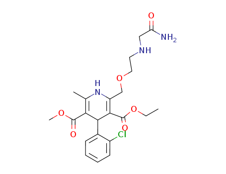 2-[[2-(Carbamoylmethylamino)ethoxy]methyl]-4-(2-chlorophenyl)-1,4-dihydro-6-methylpyridine-3,5-dicarboxylic acid 3-ethyl 5-methyl ester(88150-59-8)