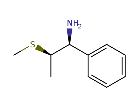 Molecular Structure of 81230-67-3 ((R<sup>*</sup>,S<sup>*</sup>)-1-phenyl-2-(methylthio)propanamine)