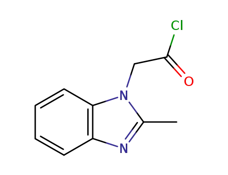 Molecular Structure of 104070-08-8 (1H-Benzimidazole-1-acetyl chloride, 2-methyl-)