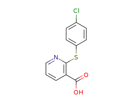 Molecular Structure of 955-54-4 (2-(4-CHLOROPHENYLTHIO)NICOTINIC ACID)