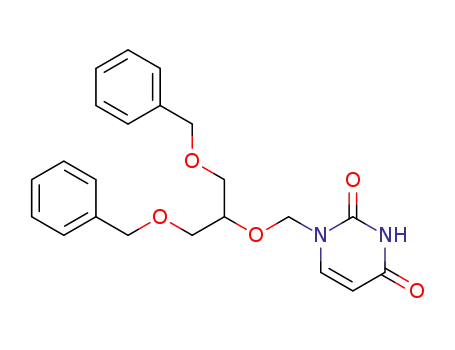 2,4(1H,3H)-Pyrimidinedione,
1-[[2-(phenylmethoxy)-1-[(phenylmethoxy)methyl]ethoxy]methyl]-