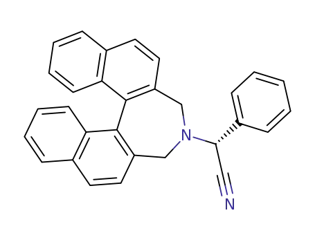 Molecular Structure of 97551-08-1 ((+)-α-<2,7-dihydrodinaphtho<2,1-c:1',2'-e>azepinyl>-α-phenylacetonitrile)
