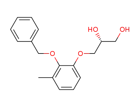 Molecular Structure of 335280-94-9 ((R)-2-benzyloxy-3-(2,3-dihydroxypropoxy)toluene)
