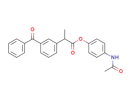 Benzeneacetic acid, 3-benzoyl-a-methyl-, 4-(acetylamino)phenyl ester