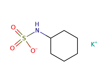 Molecular Structure of 7758-04-5 (potassium cyclohexylsulfamate)