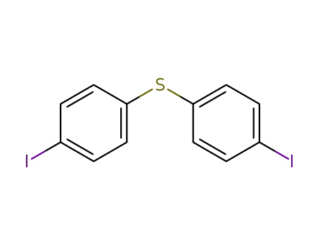 73927-07-8,Bis(p-iodophenyl) sulfide,Sulfide,bis(p-iodophenyl);4.4'-Dijod-diphenylsulfid;Bis(p-iodophenyl) sulfide;Bis-(4-jod-phenyl)-sulfid;bis(4-iodophenyl)sulfide;