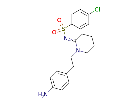 Benzenesulfonamide,
N-[1-[2-(4-aminophenyl)ethyl]-2-piperidinylidene]-4-chloro-