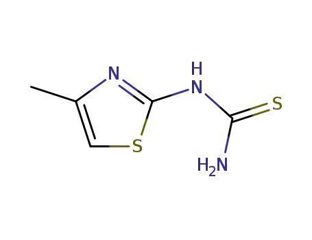 Molecular Structure of 14901-14-5 (Thiourea, (4-methyl-2-thiazolyl)-)