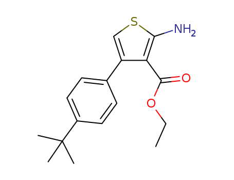 3-THIOPHENECARBOXYLIC ACID, 2-AMINO-4-[4-(1,1-DIMETHYLETHYL)PHENYL]-, ETHYL ESTER