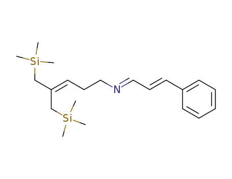 Molecular Structure of 176848-93-4 ([(E)-3-Phenyl-prop-2-en-(E)-ylidene]-(5-trimethylsilanyl-4-trimethylsilanylmethyl-pent-3-enyl)-amine)