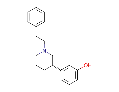 Molecular Structure of 89874-96-4 (Phenol, 3-[(3S)-1-(2-phenylethyl)-3-piperidinyl]-)