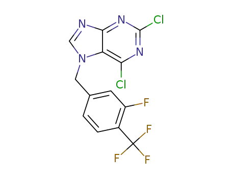 2,6-dichloro-7-(3-fluoro-4-(trifluoromethyl)benzyl)-7H-purine