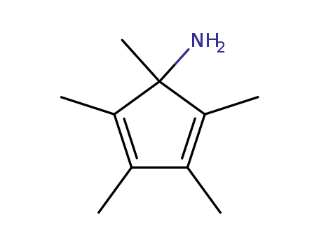 Molecular Structure of 85739-52-2 (1,2,3,4,5-Pentamethyl-cyclopenta-2,4-dienylamine)