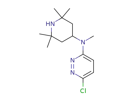 Molecular Structure of 1562338-65-1 (6-chloro-N-methyl-N-(2,2,6,6-tetramethylpiperidin-4-yl)pyridazin-3-amine)