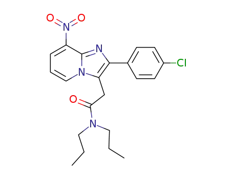 2-[2-(4-chloro-phenyl)-8-nitro-imidazo[1,2-<i>a</i>]pyridin-3-yl]-<i>N</i>,<i>N</i>-dipropyl-acetamide