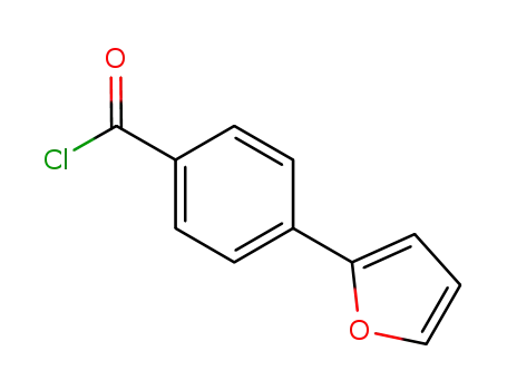 Molecular Structure of 713147-42-3 (4-(2-FURYL)BENZOYL CHLORIDE)