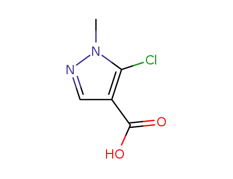 Molecular Structure of 54367-66-7 (5-Chloro-1-methyl-1H-pyrazole-4-carboxylic acid)