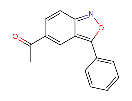 Molecular Structure of 57844-94-7 (Ethanone, 1-(3-phenyl-2,1-benzisoxazol-5-yl)-)