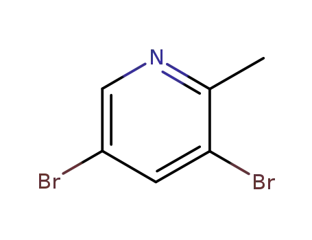 Molecular Structure of 38749-87-0 (3,5-Dibromo-2-methylpyridine)