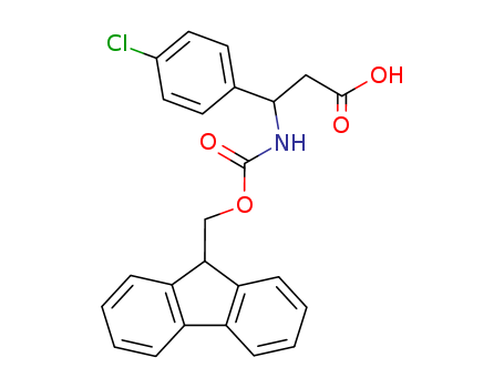3-((((9H-Fluoren-9-yl)methoxy)carbonyl)amino)-3-(4-chlorophenyl)propanoic acid