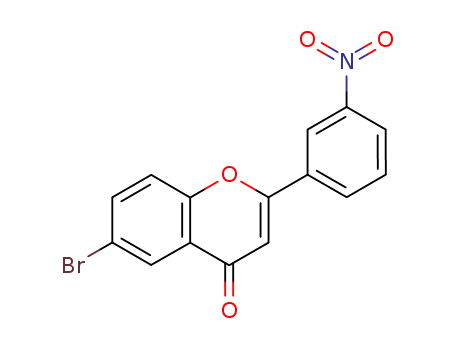 Molecular Structure of 187932-50-9 (6-bromo-3'-nitroflavone)