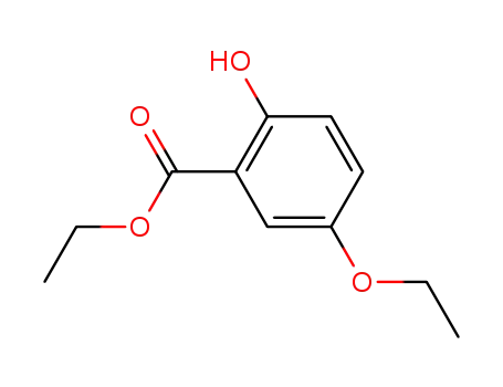 Molecular Structure of 14160-70-4 (ETHYL 5-ETHOXY-2-HYDROXYBENZOATE)