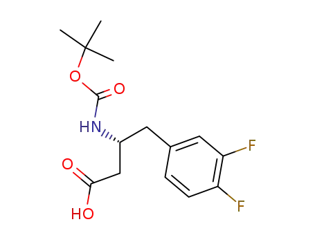 Molecular Structure of 269396-59-0 (Boc-(R)-3-Amino-4-(3,4-difluoro-phenyl)-butyric acid)