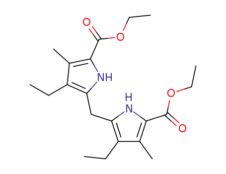 Molecular Structure of 6305-93-7 (DIETHYL 5,5'-METHYLENEBIS(4-ETHYL-3-METHYL-2-PYRROLECARBOXYLATE))