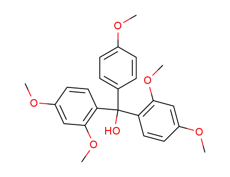Molecular Structure of 80202-77-3 (2,2'',4,4'',4''-PENTAMETHOXYTRIPHENYLMETHANOL)