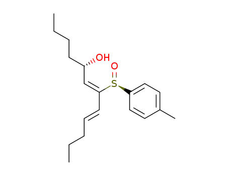 Molecular Structure of 198987-17-6 (6,8-Dodecadien-5-ol, 7-[(S)-(4-methylphenyl)sulfinyl]-, (5S,6Z,8E)-)