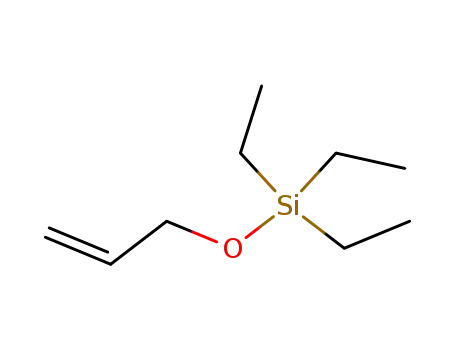 Molecular Structure of 2290-45-1 (Silane, triethyl(2-propenyloxy)-)