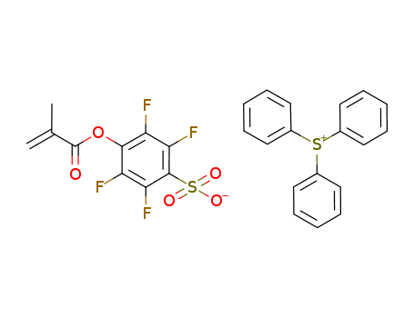 Sulfonium, triphenyl-,salt with 2,3,5,6-tetrafluoro-4-sulfophenyl 2-methyl-2-propenoate (1:1)
