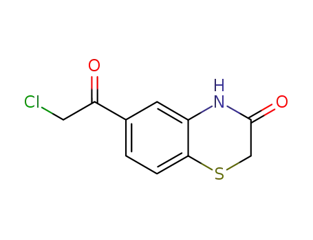 Molecular Structure of 145736-61-4 (6-CHLOROACETYL-2H-1 4-BENZOTHIAZIN-3(4H&)