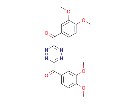 Molecular Structure of 534619-54-0 (3,6-bis(3,4-dimethoxybenzoyl)-1,2,4,5-tetrazine)
