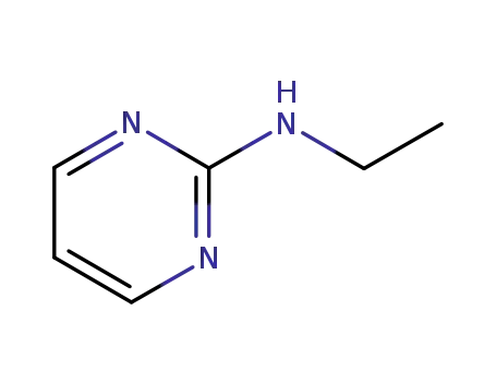 Molecular Structure of 66131-70-2 (2-Pyrimidinamine, N-ethyl- (9CI))