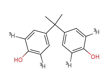 Molecular Structure of 583879-77-0 (2,2-bis(4-hydroxy-[3,5-3H<sub>2</sub>]phenyl)propane)