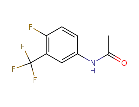 Molecular Structure of 2145-38-2 (Acetamide, N-[4-fluoro-3-(trifluoromethyl)phenyl]-)