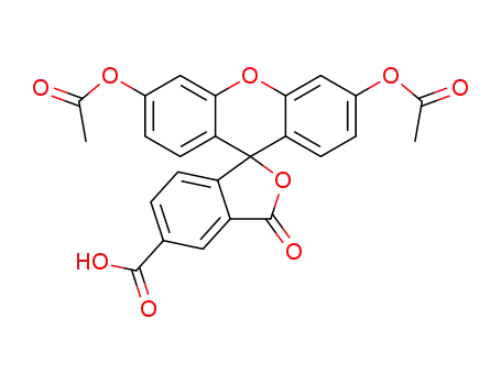 Molecular Structure of 79955-27-4 (5(6)-CARBOXYFLUORESCEIN DIACETATE)