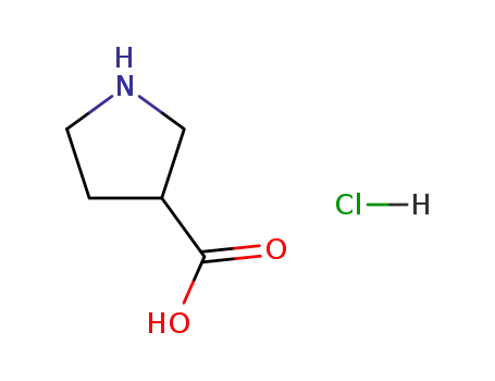 Molecular Structure of 59378-87-9 (3-Pyrrolidinecarboxylic acid)