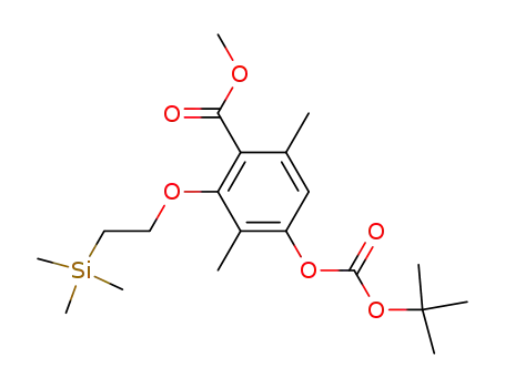 4-O-(t-butoxycarbonyl)-3,6-dimethyl-2-(trimethylsilyl)ethoxy methylbenzoate