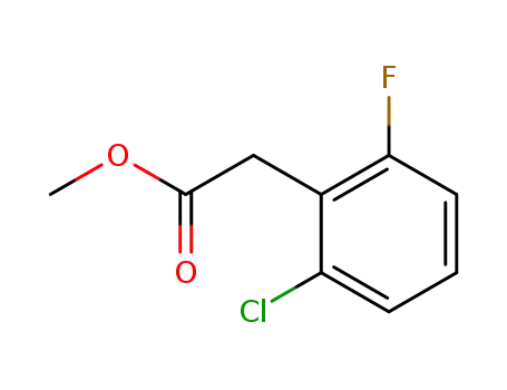 Molecular Structure of 103473-99-0 (METHYL 2-CHLORO-6-FLUOROPHENYLACETATE)